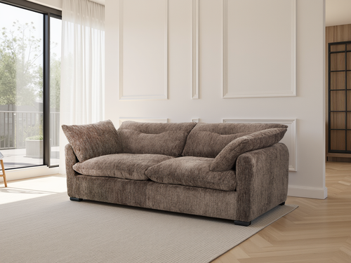 Quetta Sofa 3 Seater In Brown