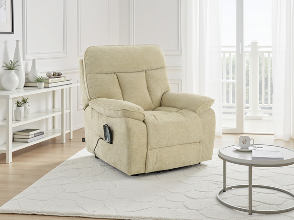 Cornwall Rise and Recline Massage Chair In Beige