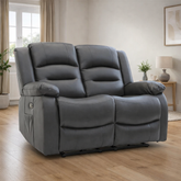 Alva Electric Recliner Sofa Grey 2 Seater