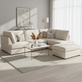 Carnaby Sofa Plush Beige U Shape Corner