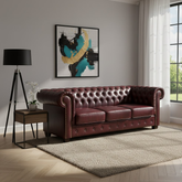 Chesterfield Oxblood 3 Seater Sofa