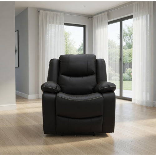 Harald Electric Recliner Sofa Armchair In Black