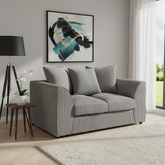 Harley Jumbo Grey 2 Seater Sofa