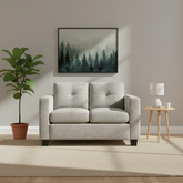 Jerry Sofa Grey Fabric 2 Seater