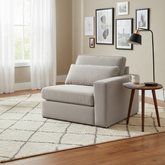 Kiana Modular Sofa Mocha Right Hand Arm Piece
