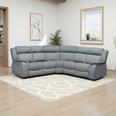 Linden Recliner Sofa Grey Large Corner