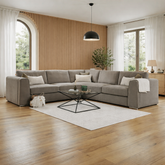 Naples Mocha Large Corner Sofa