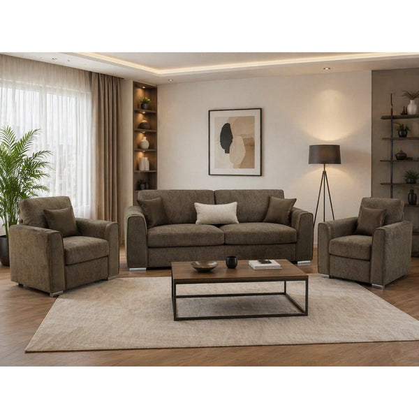 Naples 3+1+1 Sofa Set in Mocha