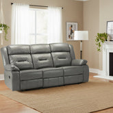 Novie Recliner 3 Seater Sofa - Grey