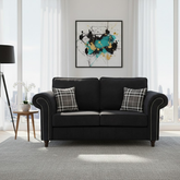 Oakland 2 Seater Sofa - Charcoal