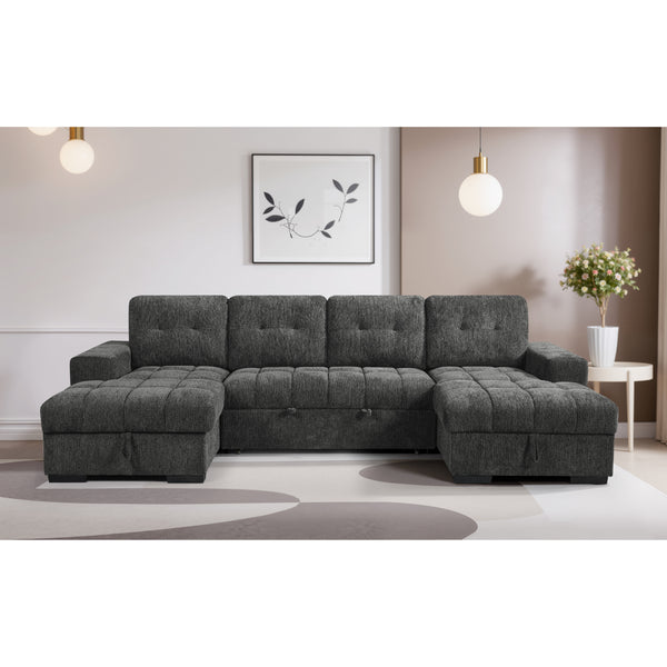 Palermo Sofabed U Shape Corner In Grey