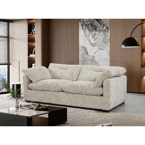 Quetta Sofa 3 Seater In Grey/Silver