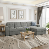 Alder Universal Fabric Corner Sofabed - Grey