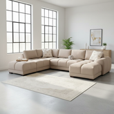 Azzuro Sofa Mocha U Shape Corner
