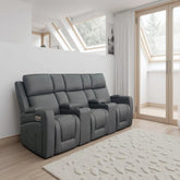 Florence Cinema 3 Seater Sofa - Grey