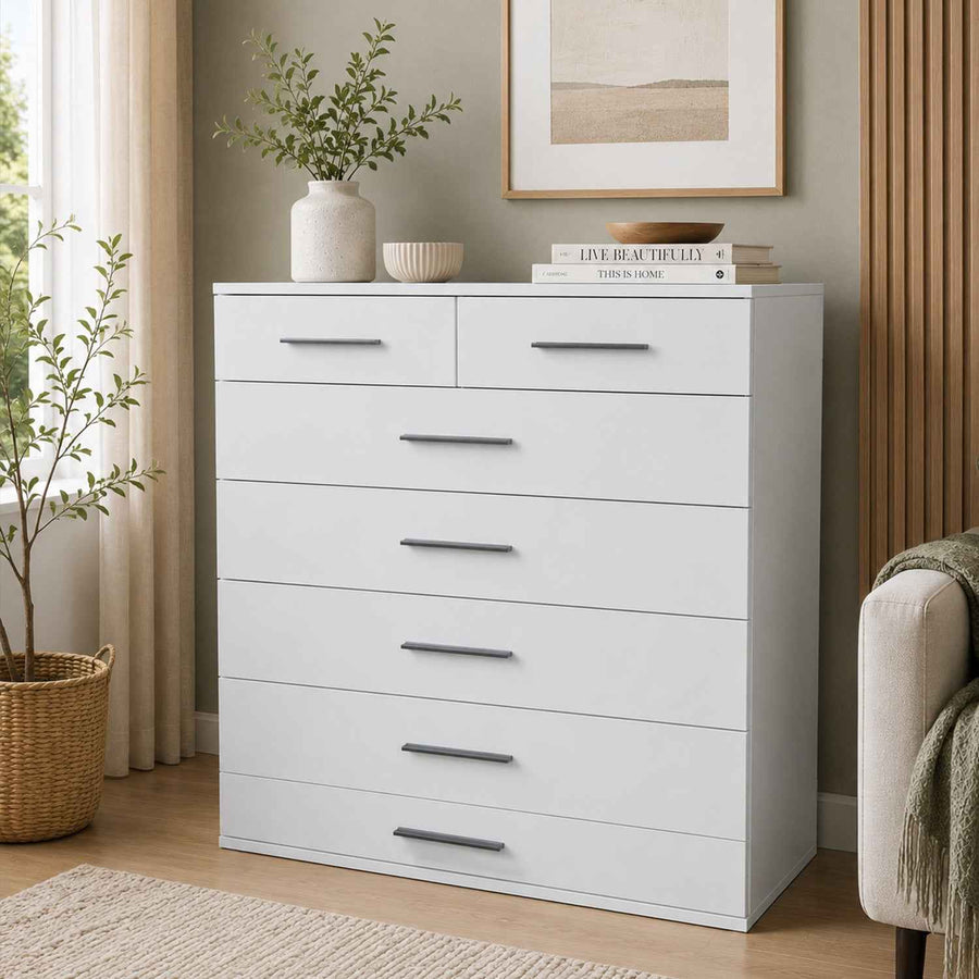 Windsor White 5 Plus 2 Chest of Drawers