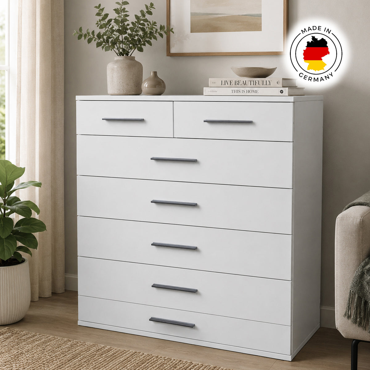 Windsor White 5 Plus 2 Chest of Drawers - image 5