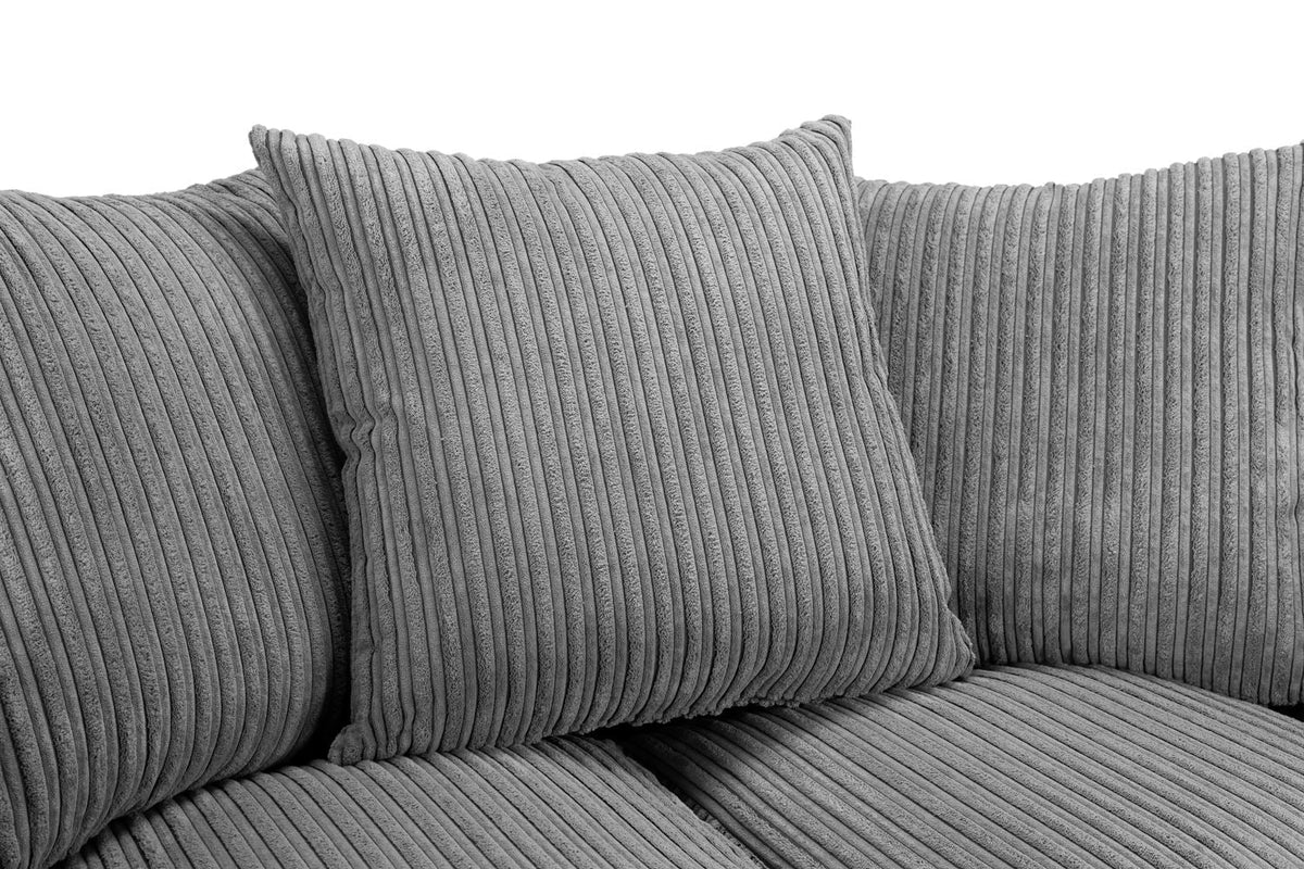 Harley Jumbo Sofa 3+2 Set In Grey