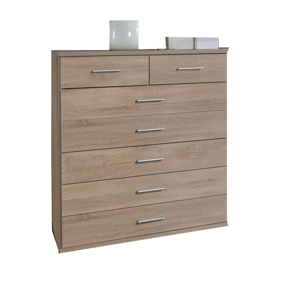 Oxford 5+2 Chest of Drawers Oak - image 2