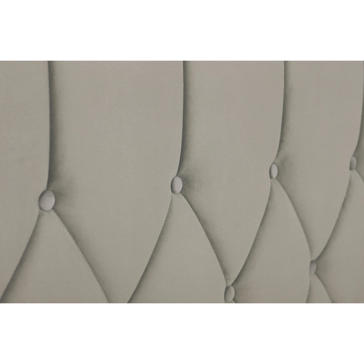 Balmoral King Size Ottoman Bed Frame in Silver Velvet - image 6