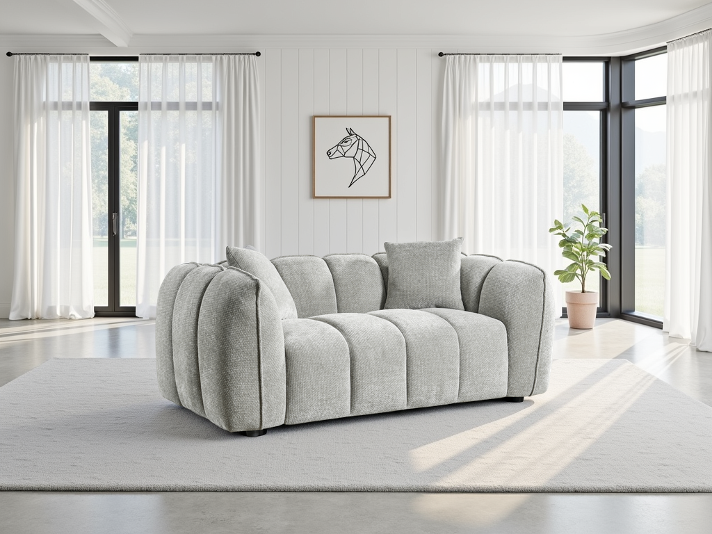 Sherborne Grey Low Profile 2 Seater Sofa
