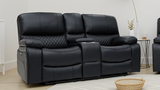 Orla Electric Recliner Sofa 2 Seater in Black