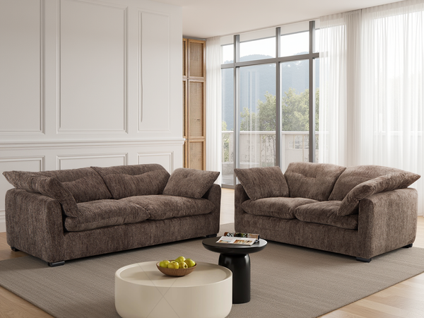 Quetta Sofa 3+2 Set In Brown