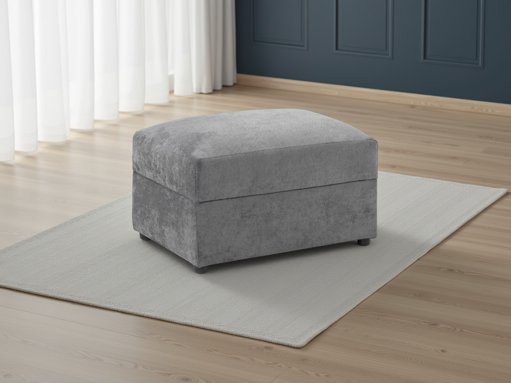 Maxwell Sofa Footstool in Grey