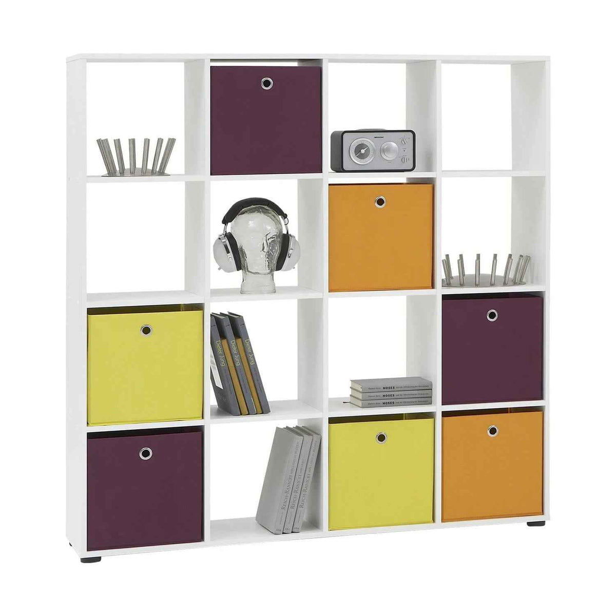 Mendip White Room Divider Storage Unit