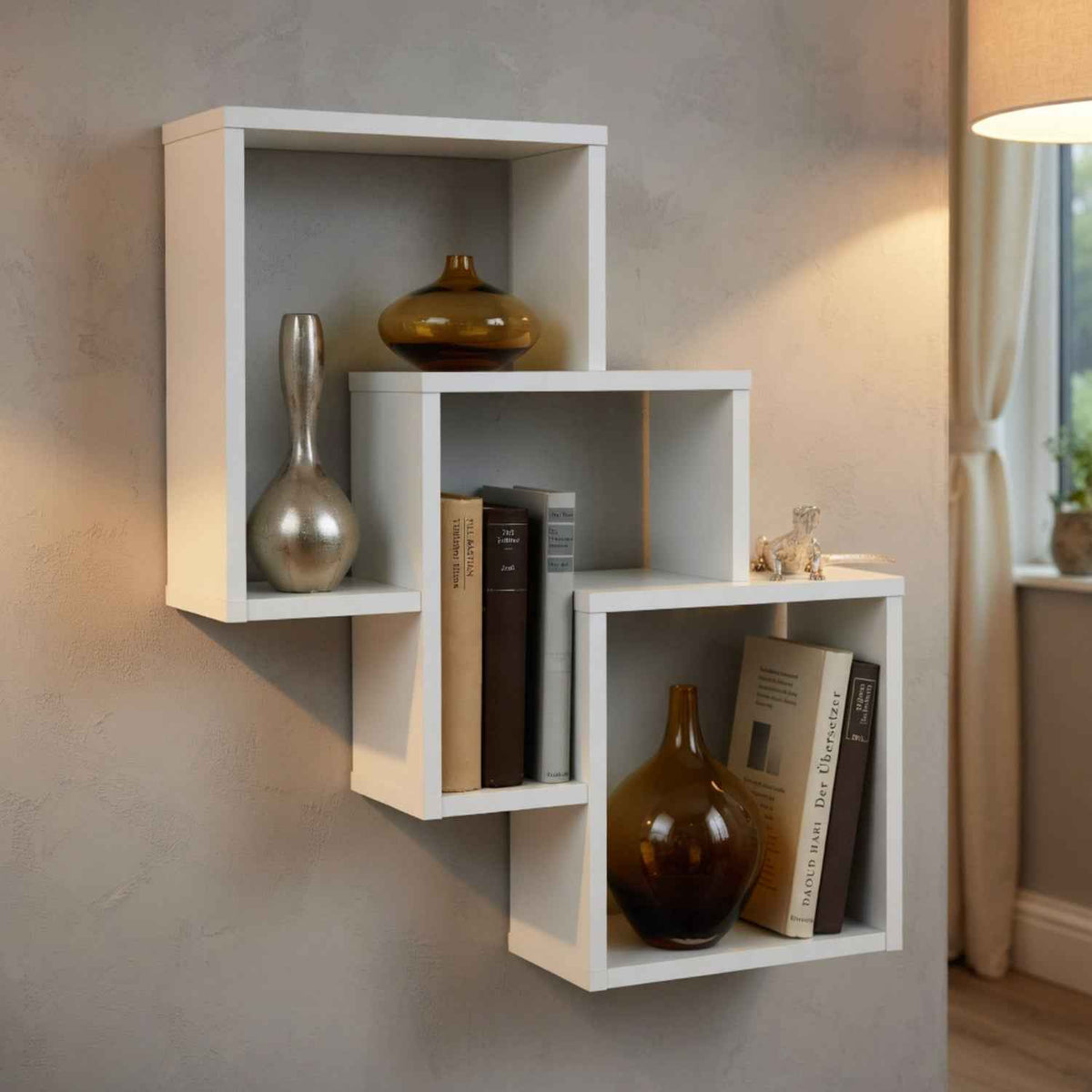 Fairoak White Wall Mounted Shelf