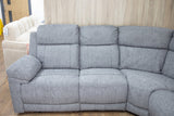 Owen Electric Recliner Sofa Large Corner in Grey