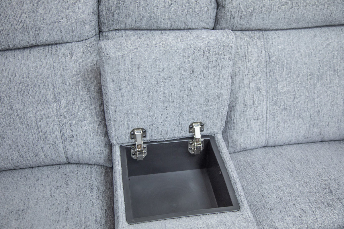 Owen Electric Recliner Sofa Large Corner in Grey