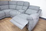 Owen Electric Recliner Sofa Large Corner in Grey