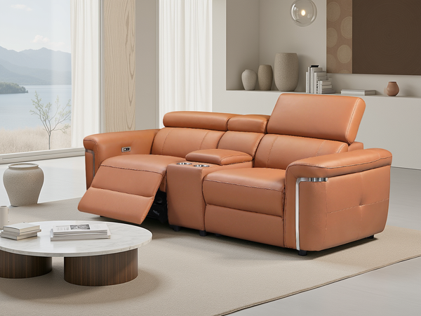 Somerville Electric Recliner Sofa 2 Seater In Tan