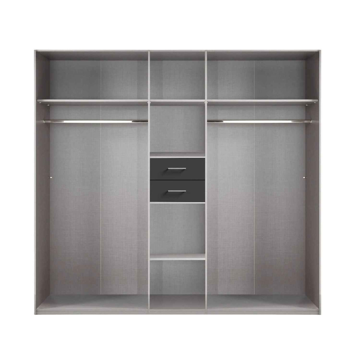 Greenwich White 5 Door Mirrored Wardrobe