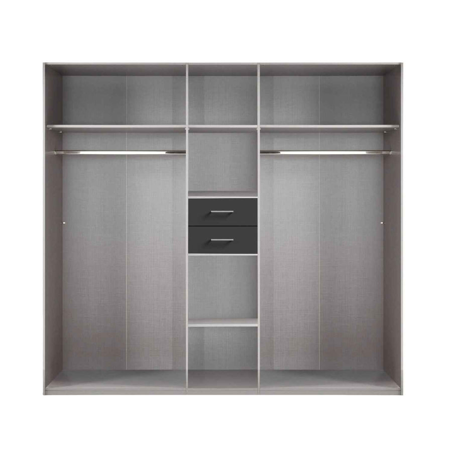 Greenwich White 5 Door Mirrored Wardrobe
