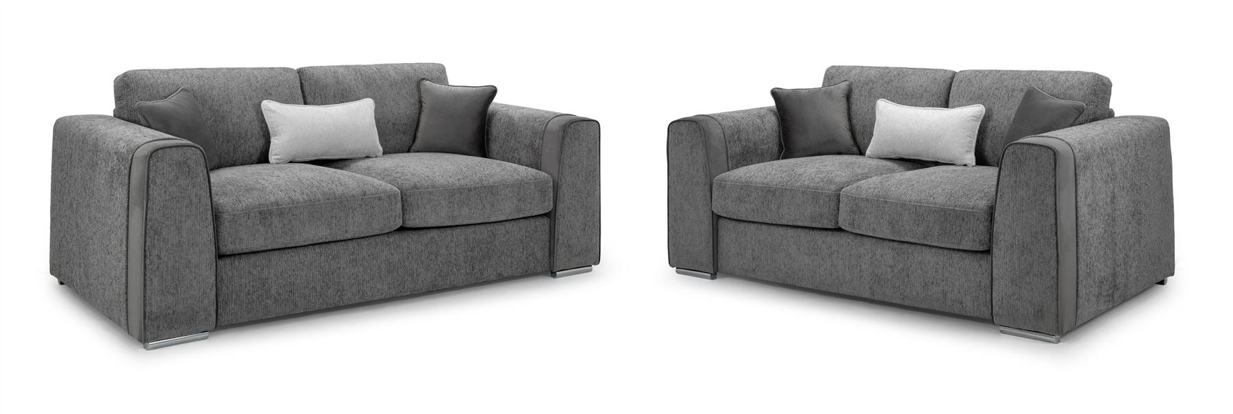 Naples Sofa 3+2 Set In Grey
