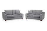 Nebraska Sofa 3+2 Set In Slate