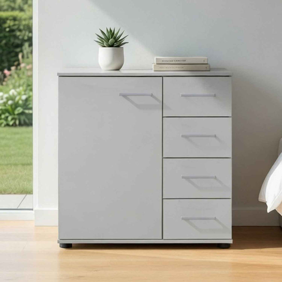 Dulwich Combi Chest of Drawers with 1 Door White