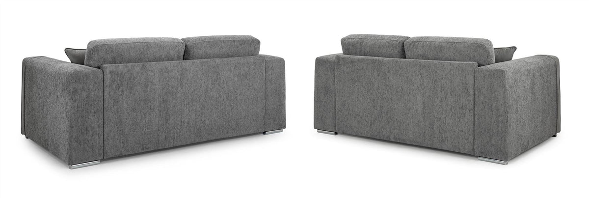 Naples Sofa 3+2 Set In Grey