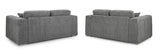 Naples Sofa 3+2 Set In Grey