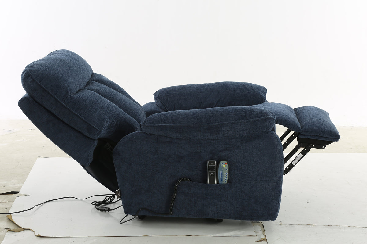 Cornwall Rise and Recline Massage Chair In  Blue