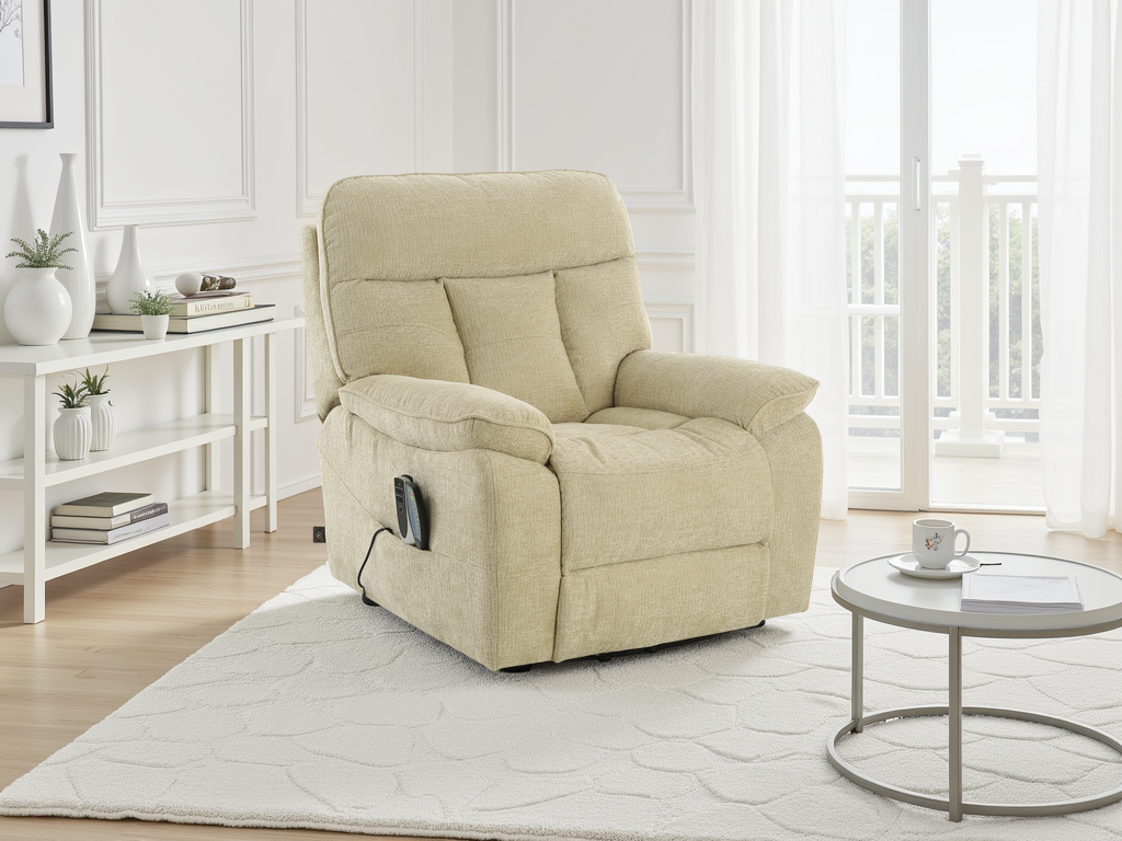 Cornwall Rise and Recline Massage Chair In Beige