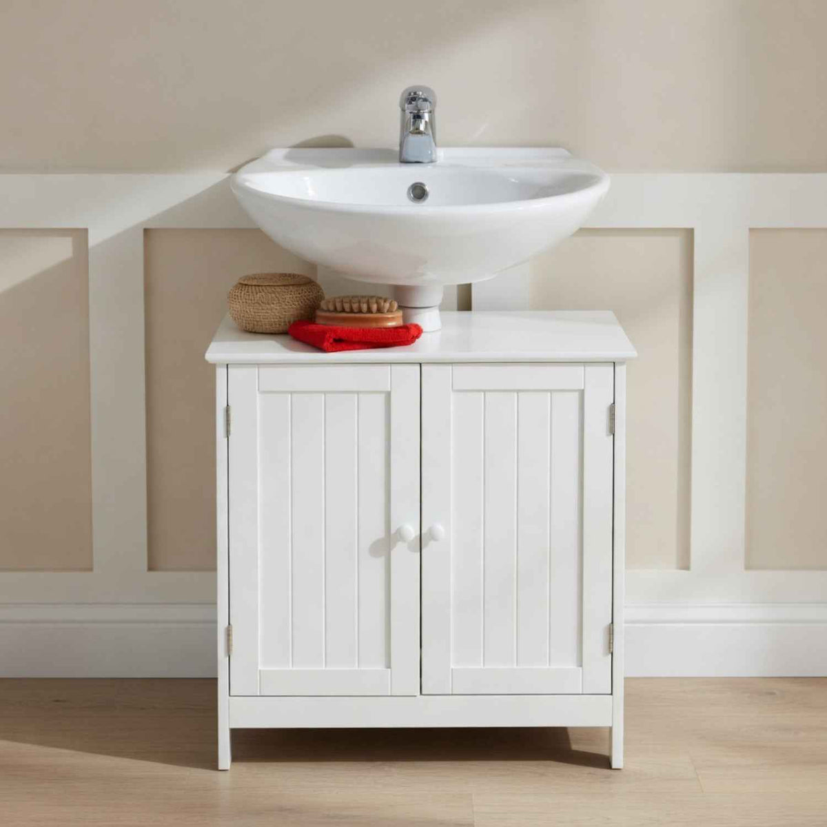 Salisbury Under Sink Bathroom Cabinet in White