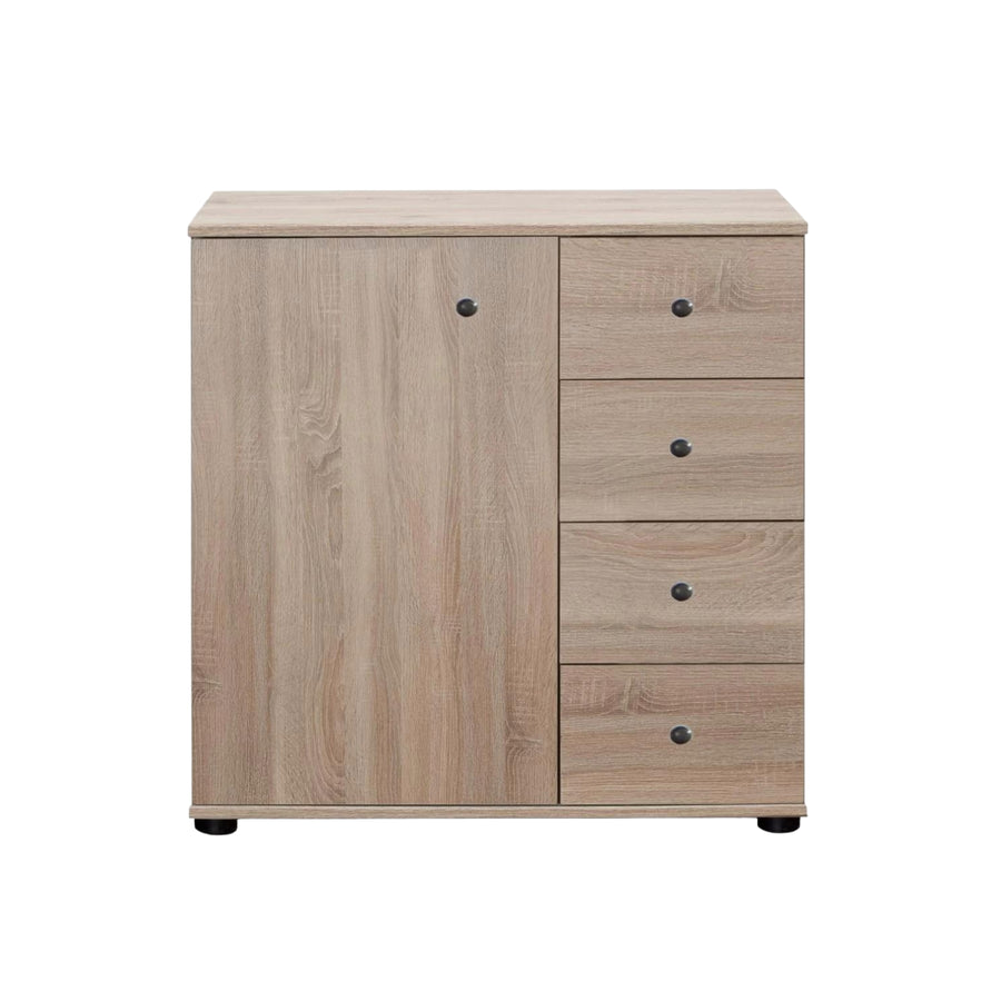 Cotswold Oak Combi Chest of Drawers with 1 Door - image 3