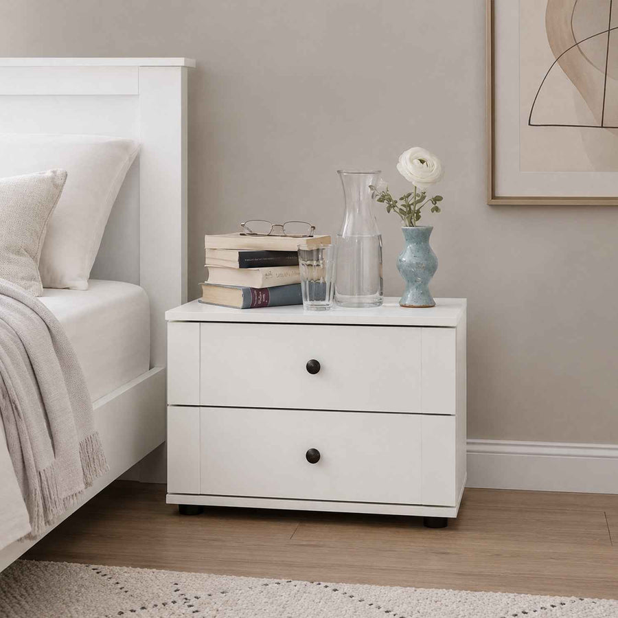 Cotswold White Bedside Cabinet 52cm