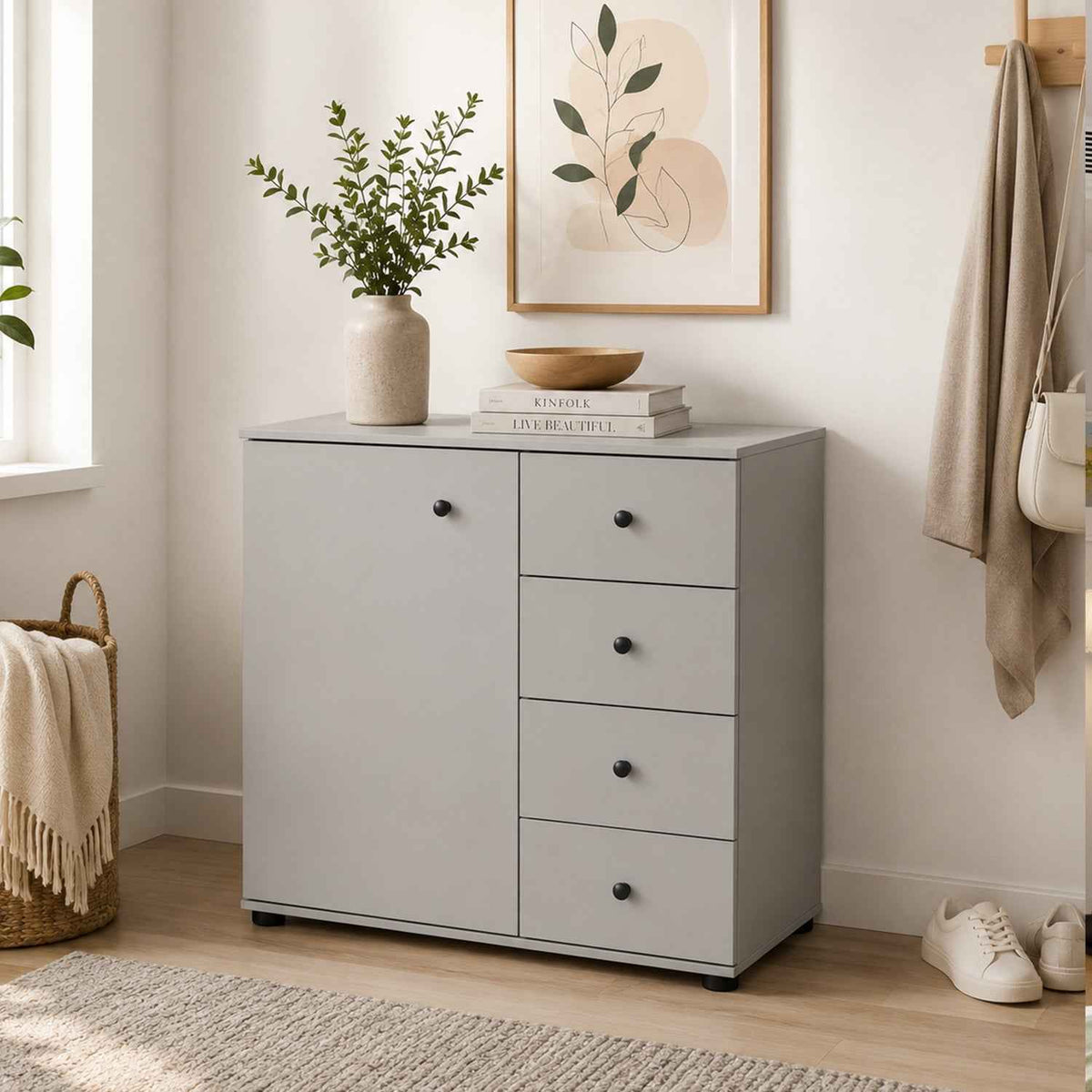 Cotswold White Combi Chest of Drawers