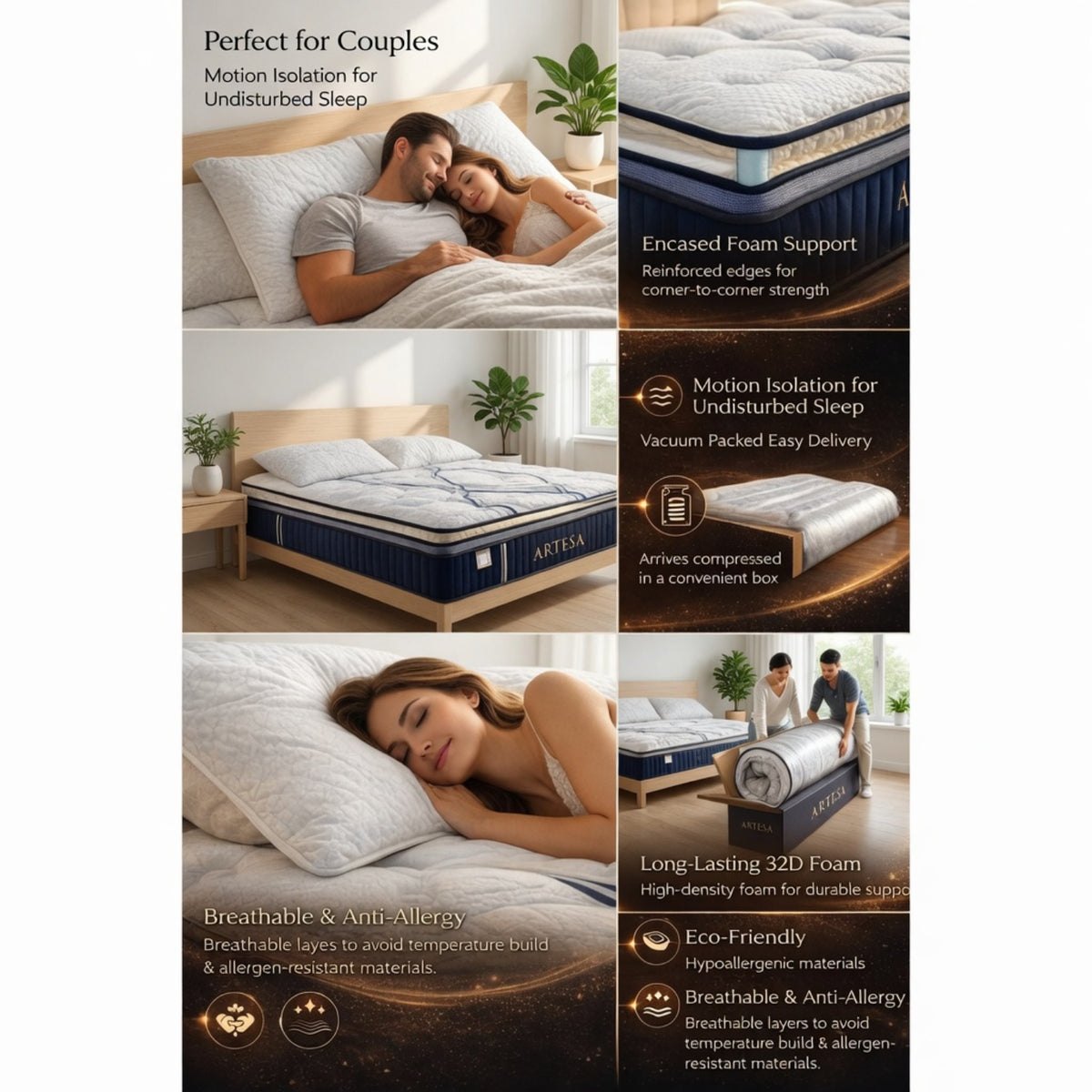Windermere Dreams Double Length Luxury Mattress - image 13