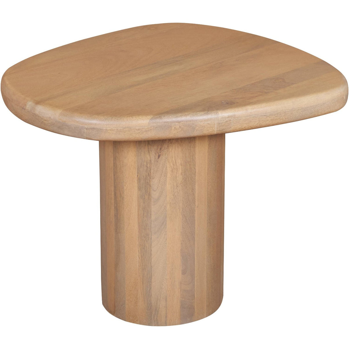Flutera Natural Pebble Shape Mango Wood Side Table