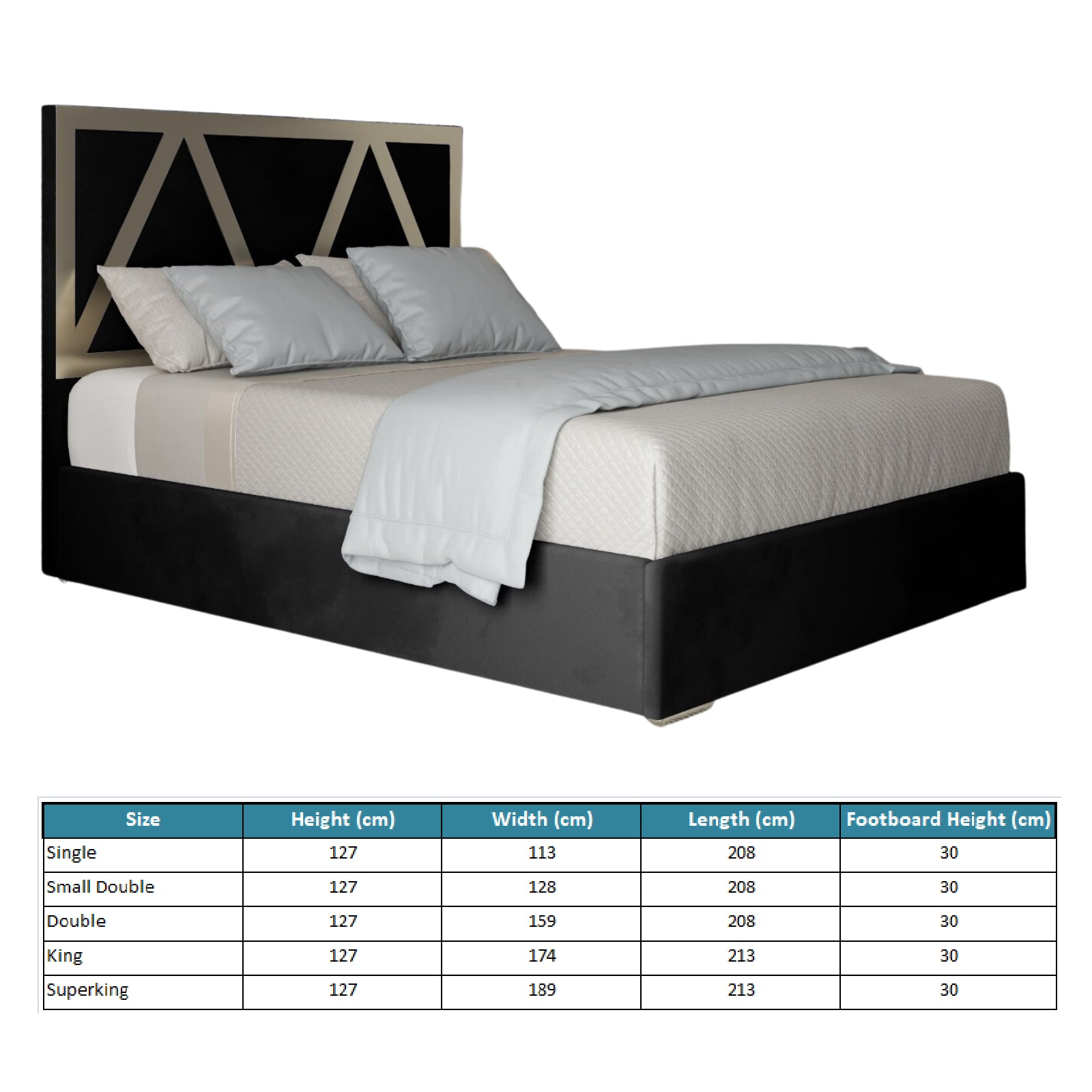 Belgrave Upholstered Soft Velvet Metal Designer Bed Frame